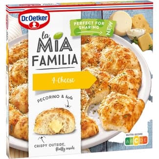 Pizza cuatro quesos crujiente por fuerta estuche 480 g - Dr.oetker La Mia Familia