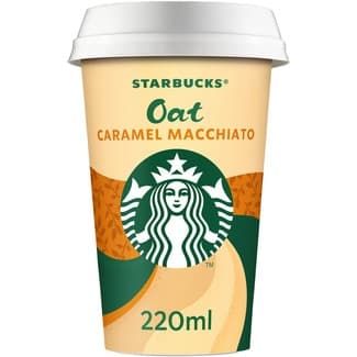 Oat Caramel Macchiato bebida láctea de café con bebida de avena y caramelo vaso 220 ml - Starbucks