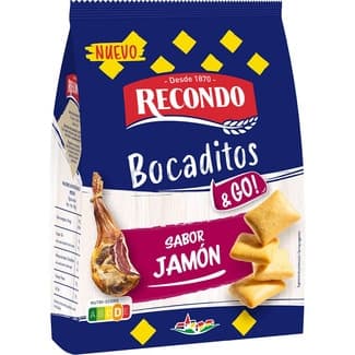 Bocaditos & Go! snacks sabor jamón bolsa 90 g - Recondo