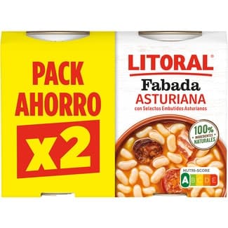 Fabada Asturiana sin gluten pack 2 lata 420 g - Litoral