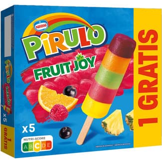 Fruit Joy helado sabor frutas 3 unidades + 1 gratis estuche 325 ml - Nestle Pirulo