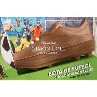 Bota de Fútbol de Pascua de chocolate con leche unidad 120 g - Simon Coll