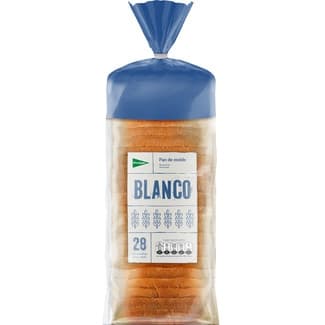 Pan de molde blanco con corteza original 28 rebanadas bolsa 820 g - El Corte Ingles