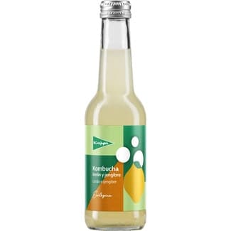 Kombucha ecológica de limón y jengibre botella 250 ml - El Corte Ingles