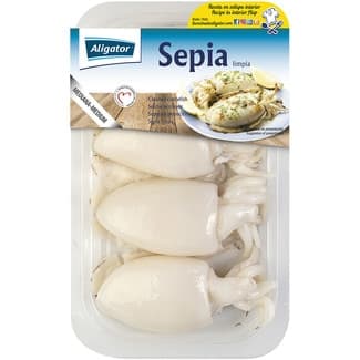 Sepia limpia entera envase 350 g - Aligator