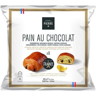 Napolitanas de chocolate hecha con mantequilla pura 6 unidades bolsa 420 g - Fournil Pierre