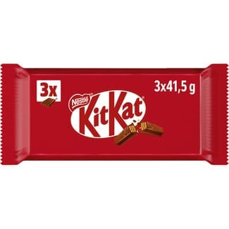 Barritas de galleta recubiertas de chocolate con leche envase 3 unidades - Nestle Kit Kat