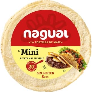 Mini tortilla de maíz sin glulten bolsa 8 unidades - Nagual