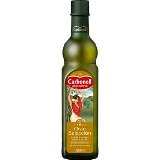 Aceite de oliva virgen extra Arbequina sabor dulce botella 750 ml - Carbonell Gran Seleccion