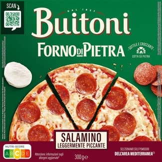Pizza de salami ligeramente picante Salamino estuche 300 g - Buitoni Forno Di Pietra