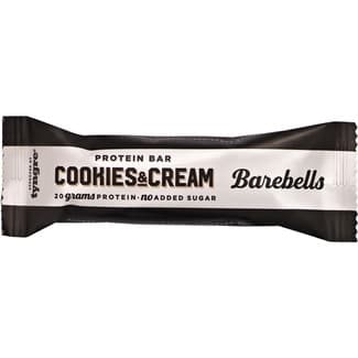 Barrita de proteínas sabor cookies & cream sin azúcar añadido envase 55 g - Barebells