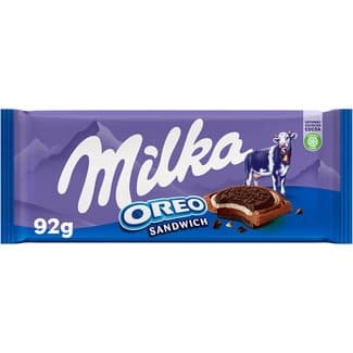 Oreo Sandwich chocolate con leche y galleta Oreo tableta 92 g - Milka