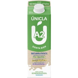 A2 leche semidesnatada brik 1 l - Unicla