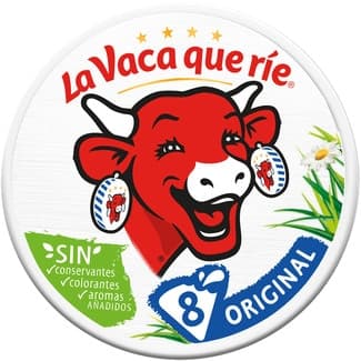 Queso fundido Original 8 porciones caja 125 g - La Vaca Que Rie