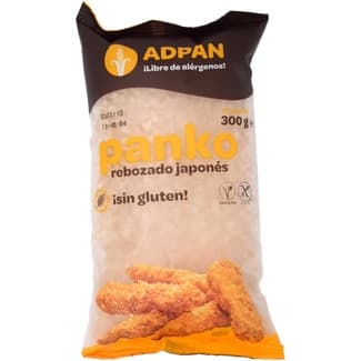 Panko pan rallado rebozado japonés sin gluten y vegano bolsa 300 g - Adpan