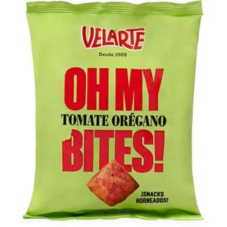 MediterranIum Bites snacks de pan sabor tomate y orégano con AOVE bolsa 80 g - Velarte