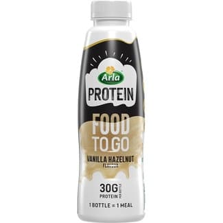 Protein batido con proteínas de vainilla y avellanas Food To Go botella 500 g - Arla