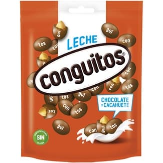 Original cacahuetes recubiertos de chocolate con + leche y cacahuete, sin gluten bolsa 200 g - Conguitos