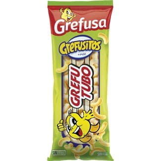 Grefutubo Grefusitos snacks de maíz sin gluten bolsa 70 g - Grefusa