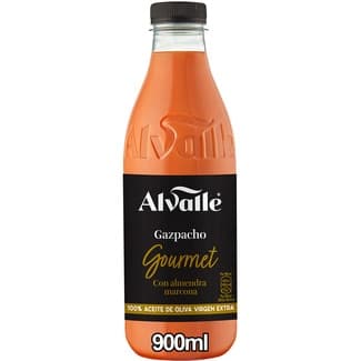 Gazpacho Gourmet con almendra marcona 100% aceite de oliva virgen botella 900 ml - Alvalle