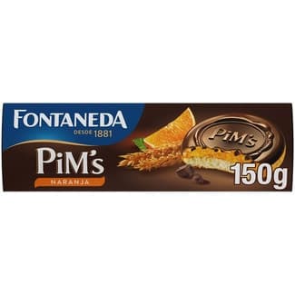 Medallones de galleta rellenos de naranja paquete 150 g - Fontaneda Pim's