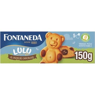 Bizcochitos rellenos de chocolate 5 unidades paquete 150 g - Fontaneda