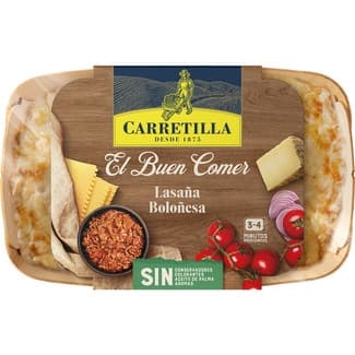 Lasaña boloñesa El Buen Comer envase 380 g - Carretilla