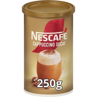 Cappuccino café soluble descafeinado frasco 250 g - Nescafe Gold