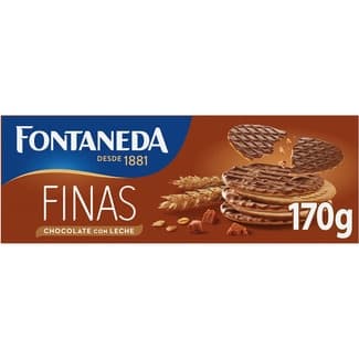 Digestive galletas finas con chocolate con leche estuche 170 g - Fontaneda