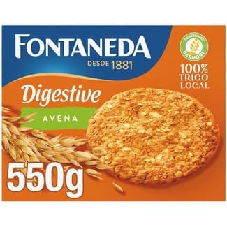 Digestive galletas de avena estuche 550 g - Fontaneda