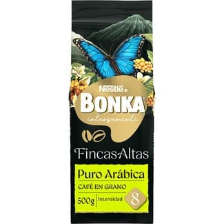 Café en grano puro arábica de intensidad 8 paquete 500 g - Bonka