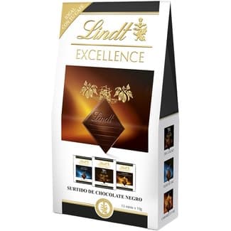 Mini napolitanas surtidas de chocolate negro estuche 130 g - Lindt Excellence