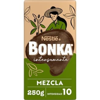Café molido mezcla de cultivo sostenible de intensidad 10 paquete 250 g - Bonka