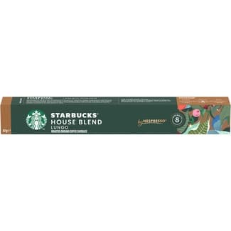 Café intensidad 8 House Blend Lungo estuche 10 cápsulas compatibles con máquinas Nespresso - Starbucks