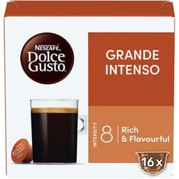 Café 100% arábica intensidad 8 Gran Intenso estuche 16 cápsulas - Nescafe Dolce Gusto