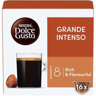 Café 100% arábica intensidad 8 Gran Intenso estuche 16 cápsulas - Nescafe Dolce Gusto