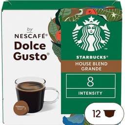 Café 100% arábica intensidad 8 House Blend Grande estuche 12 cápsulas compatibles con cafeteras Dolce Gusto - Starbucks