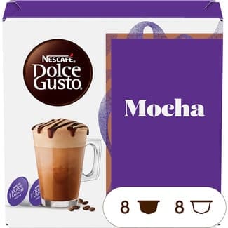 Café mocha estuche 8 cápsulas de café + 8 cápsulas de leche - Nescafe Dolce Gusto