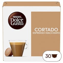 Café cortado espresso Macchiatto intensidad 8 estuche 30 cápsulas - Nescafe Dolce Gusto