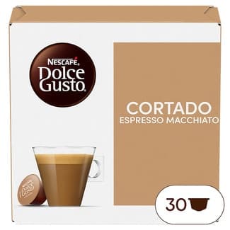 Café cortado espresso Macchiatto intensidad 8 estuche 30 cápsulas - Nescafe Dolce Gusto