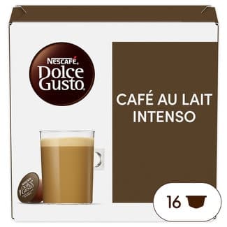 Café con leche intenso selección Robusta estuche 16 cápsulas - Nescafe Dolce Gusto