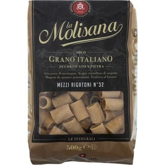 Mezzi Rigatoni nº32 integral paquete 500 g - La Molisana