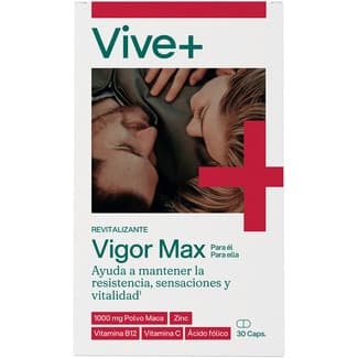 Vigor max revitalizante para él y para ella envase 30 cápsulas - Vive+