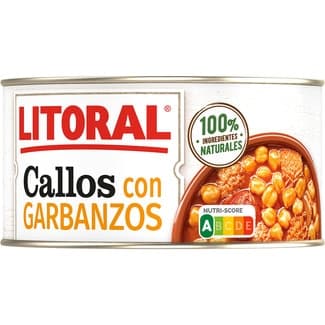 Callos con garbanzos sin gluten lata 370 g - Litoral