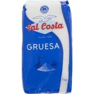 Sal marina natural gruesa sin aditivos paquete 1 kg - Sal Costa