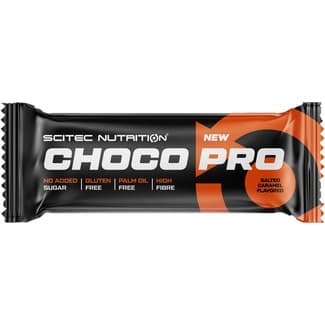 Choco Pro barrita sabor caramelo salado sin gluten unidad 50 g - Scitec Nutrition