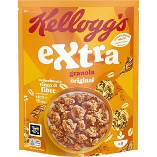 Original cereales de desayuno de avena tostada en crujientes granolas bolsa 375 g - Kellogg's Extra