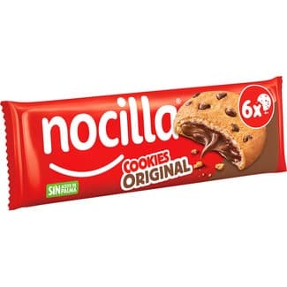 Cookies rellenas de Nocilla original sin aceite de palma 6 unidades paquete 120 g - Nocilla