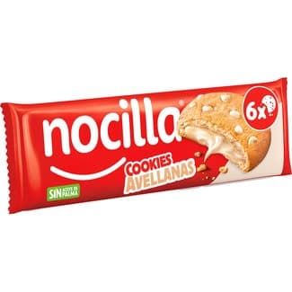Cookies rellenas de Nocilla blanca sin aceite de palma 6 unidades paquete 120 g - Nocilla