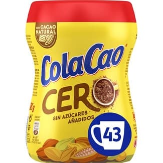 Cero cacao soluble sin azúcares añadidos bote 325 g - Colacao
